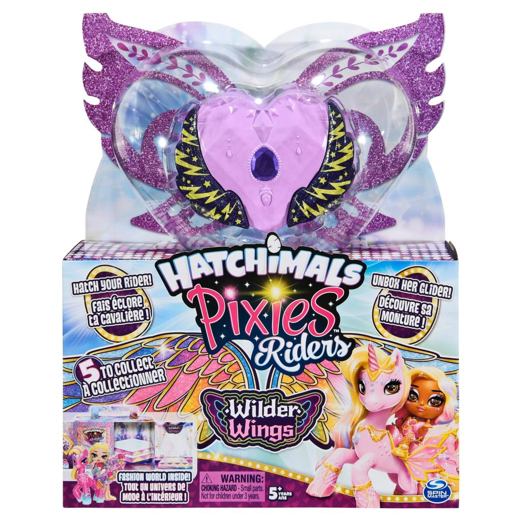 HATCHIMALS PIXIES RIDERS WILDER WINGS LAVENDER AND LIGHTING