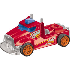 HOT WHEELS RC DOUBLE RIG WITH PULL BACK CAR