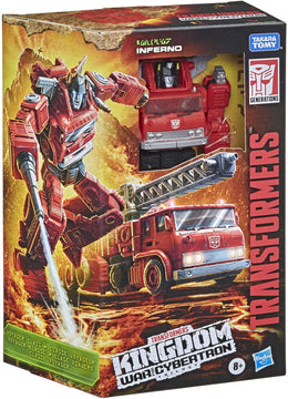 Transformers Kingdom War For Cybertron Voyager Class Inferno - Toyworld