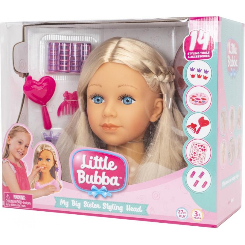 Little Bubba Big Sister Styling Head - Toyworld