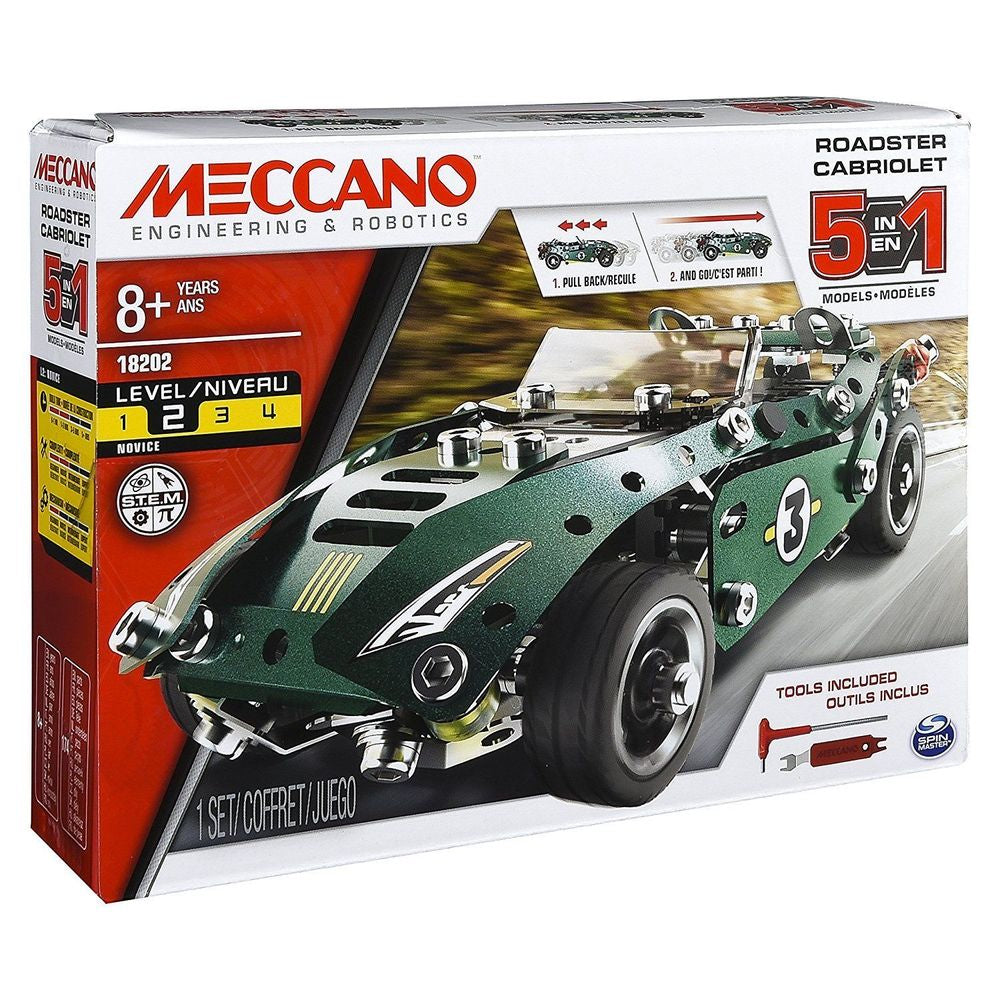 Meccano 5 Model Set Roadster - Toyworld