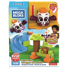 Megabloks World Of Peek A Blocks Launch N Slide Panda Img 1 - Toyworld