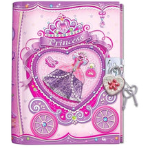 Red Rose Slippers Diary With Lock - Toyworld