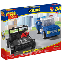 Best Lock Large Construction Set Police - Toyworld