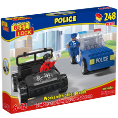 Best Lock Large Construction Set Police - Toyworld