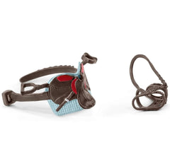 SCHLEICH HORSE CLUB SADDLE & BRIDLE HANNAH & CAYENNE