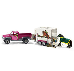 Schleich Pick Up With Horse Box Img 1 - Toyworld