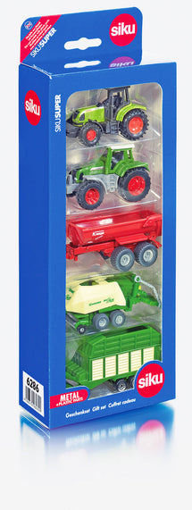 SIKU 6286 5 PIECE GIFT SET 2X TRACTOR 3X TRAILERS