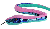 Wild Republic Pink And Aqua Plush Snake - Toyworld