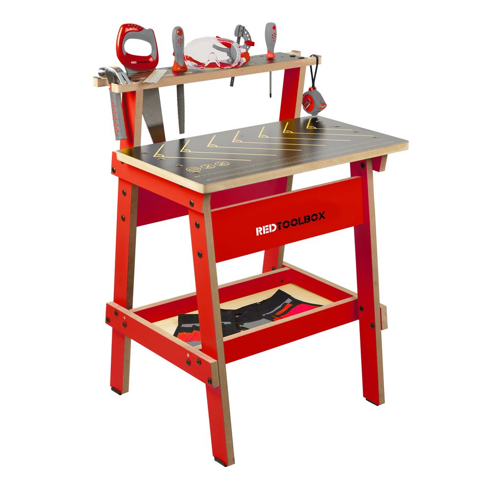 RED TOOLBOX KIDS WORKBENCH