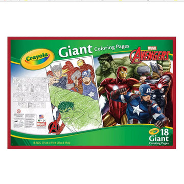 Crayola Marvel Avengers Giant Coloring Pages - Toyworld