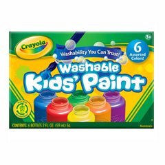 Crayola Washable Paint Pack 6 Pack - Toyworld