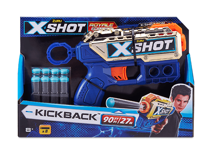 ZURU X-SHOT ROYAL EDITION 2X KICKBACK